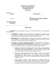 Understanding Collection of Sum of Money Cases in the Philippines.
